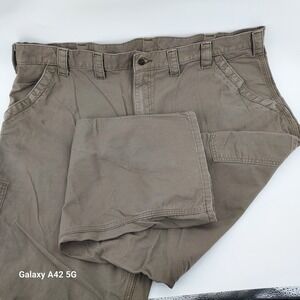 Carhartt B151 LBR Work Pants Khaki Tan Relaxed Fit 44x30 Cotton